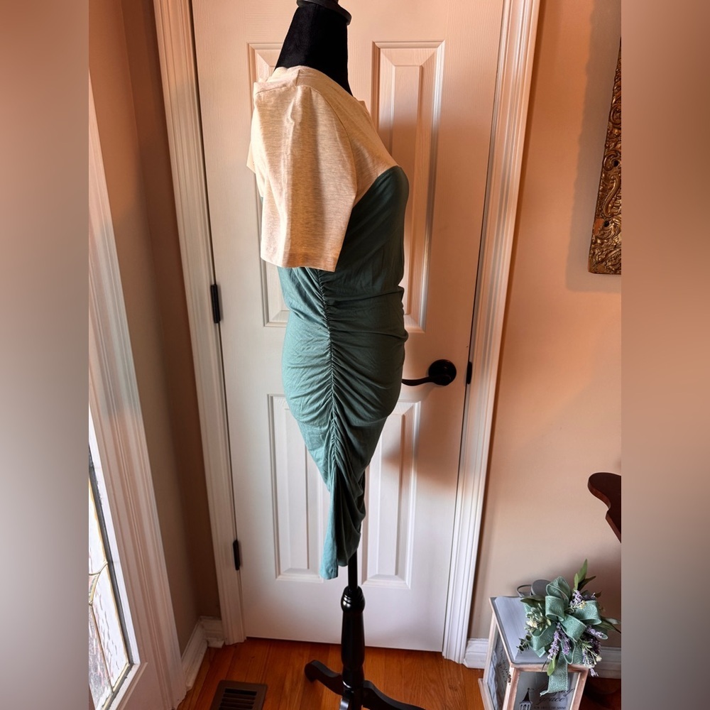 Daily Practice X Anthropologie Colorblock Side-Ruched Mini Dress - Medium -NWT - Picture 6 of 12